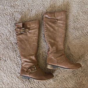 Madden girl calf wild equestrian boots